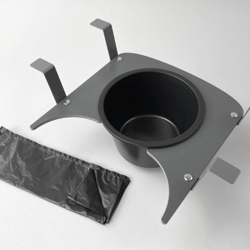 Flexaport Trenntoiletten-Einsatz Set passend für BranQ Eimertoilette grau PVC mit 50 Tüten geruchsdicht inkl. Folienschweißgerät 15 cm - Trenntoiletten