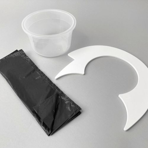 Flexaport Trenntoiletten-Einsatz Set passend für Thetford Aqua Magic 4 weiß PVC mit 100 Tüten Recycling 20 my - Trenntoiletten