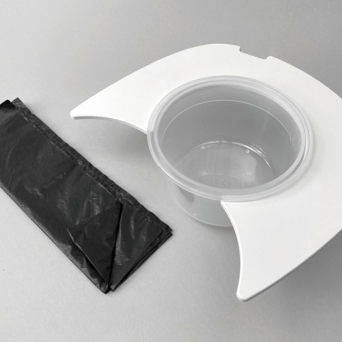 Flexaport Trenntoiletten-Einsatz Set passend für Campingaz 20L weiß PVC mit 100 Tüten Recycling 20 my - Trenntoiletten