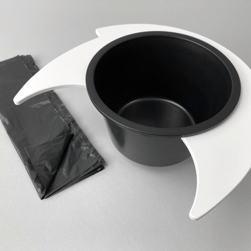 Flexaport Trenntoiletten-Einsatz Set passend für Thetford C500 weiß PVC mit 50 Tüten geruchsdicht inkl. Folienschweißgerät 15 cm - Trenntoiletten