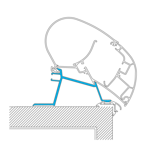 Dometic Dethleffs Caravan Adapter 4 m - Markisenadapter