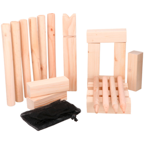 Edco Eddy Toys Kubb-Wurfspiel aus Holz ab 6 Jahre - Spielsachen