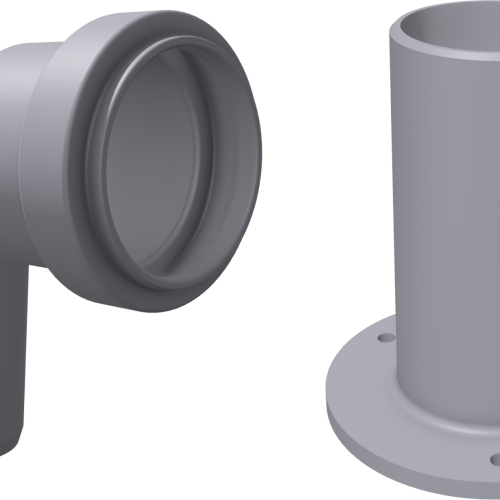 Setrenlo Anschluss-Set für Klo-Entlüftungen ⌀ 38 mm - Toilettenentlüftungen & Zubehör
