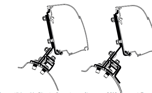 Thule Markisenadapter T 4200 PSA für Thule Omnistor 4200 2,6 m - Markisenadapter