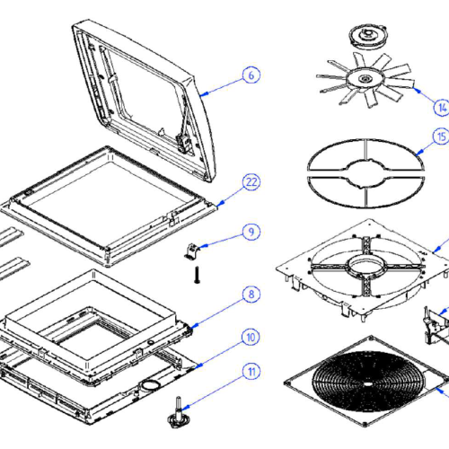 Thule Moskitonetz Rollo für Dachfenster Mosquito V04 assy - Türvorhänge & Fliegengitter