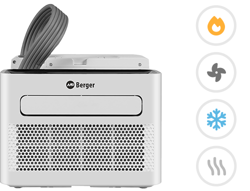 Berger Arktar 5000 Pro Mobile Split-Klimaanlage mit Heizung 5.000 BTU 1.465 W / 560 W - Split-Klimaanlagen