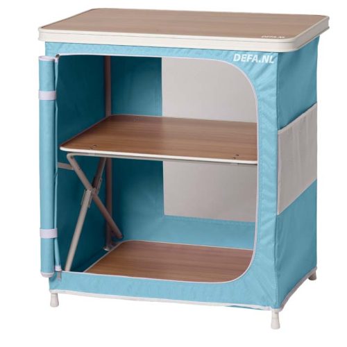 DEFA Campingschrank Beachy 80 x 48 x 80 cm pastellblau - Faltschränke