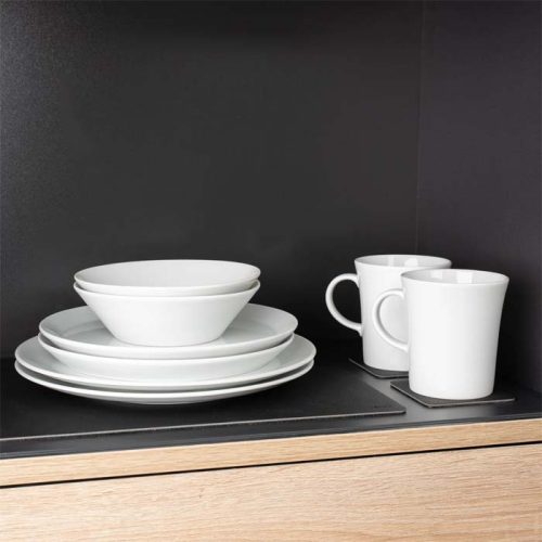 Silwy Magnet Porzellan Geschirrset 11-teilig für 2 Personen Classic - Kunststoff und Melamin Geschirr-Sets