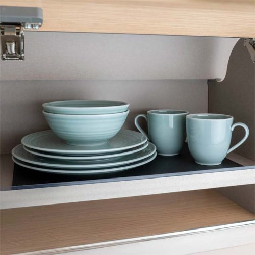 Silwy Magnet Porzellan Geschirrset 11-teilig für 2 Personen Cyan - Kunststoff und Melamin Geschirr-Sets