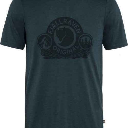 Fjällräven Abisko Wool Classic Herren T-Shirt dunkelblau XXL - Herrenshirts, -hemden & -pullover