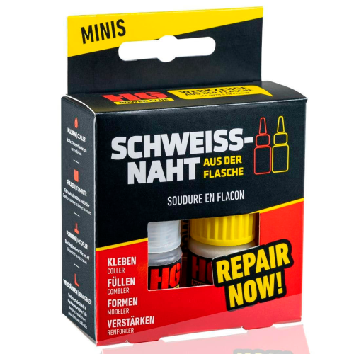 HGPower Glue Schweißnaht aus der Flasche Klebstoff Reparaturset Mini 2-teilig - Zeltreparatur von HG Power Glue