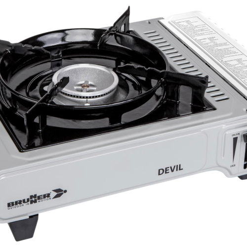 Brunner Devil Kartuschenkocher mit Piezozündung 2,2 kW - Kartuschenkocher