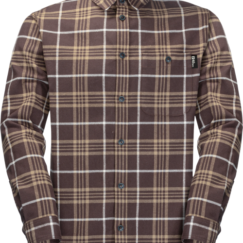Jack Wolfskin Cabin View Hemd dunkelbraun XXL - Herrenshirts, -hemden & -pullover