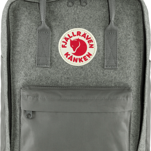 Fjällräven Kanken Re-Wool 15 Zoll Laptoprucksack 18 Liter Granite Grey - Rucksäcke