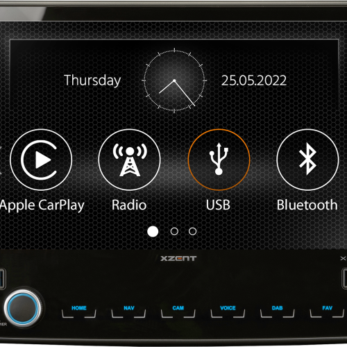 Xzent X-F285 Infotainer / Mediencenter / DAB Tuner für Ford Transit 9 Zoll - Navigationsgeräte