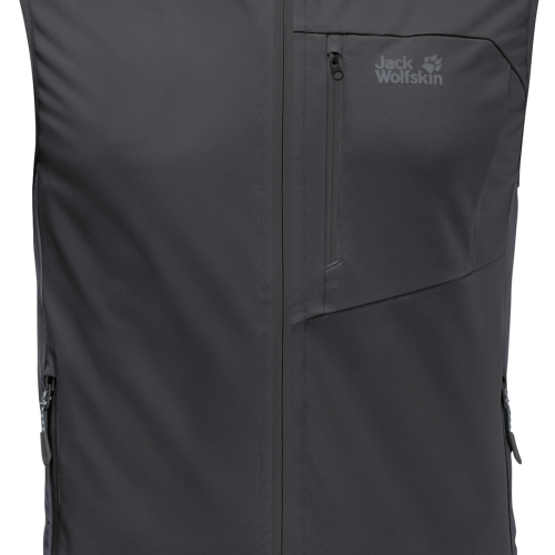 Jack Wolfskin Highest Peak Herren Softshellweste black schwarz M - Herrenjacken