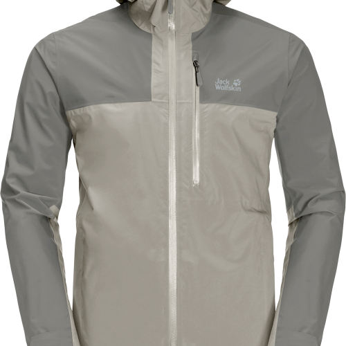 Jack Wolfskin Go Hike Herren Regenjacke misty green olive XL - Herrenjacken