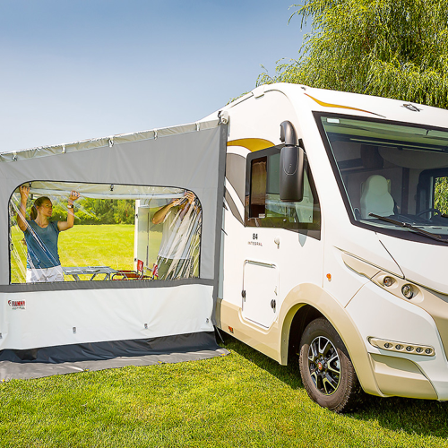 Fiamma Side W Pro Shade Seitenwand mit großem Fenster für Fiamma F45 / F65 / F80s Left - Markisenvorzelte & Wände