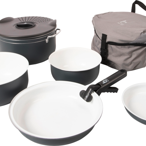 Bo-Camp Camping Topfset Aluminium 7-tlg. - Kochgeschirr-Sets