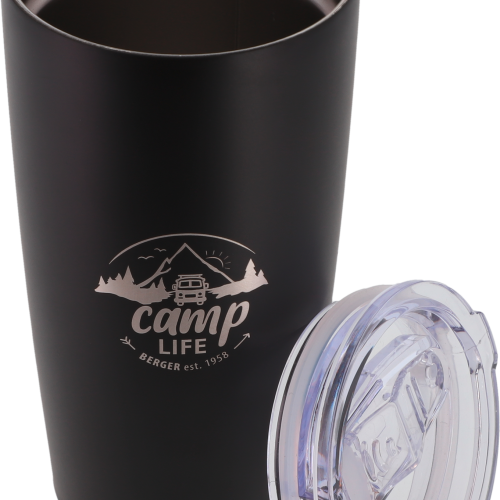 Camplife Thermo-Kaffeebecher 600 ml matt schwarz - Isolierflaschen & Isobehälter