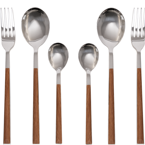 Berger Wood Besteck-Set 16 teilig für 4 Personen - Campingbesteck