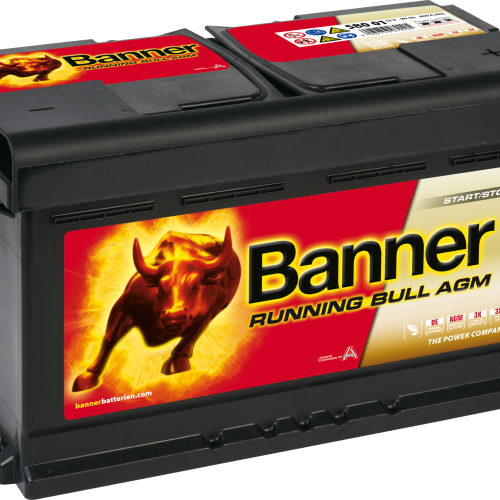 Banner Running Bull AGM 58001 Fahrzeugbatterie 12 V / 80 Ah - Fahrzeug-Batterien