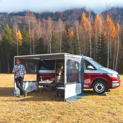 Fiamma Side Pro Van Seitenwand für Fiamma F80s/F80L Markise Länge 300 cm Markisenauszug 250 cm - Markisenvorzelte & Wände