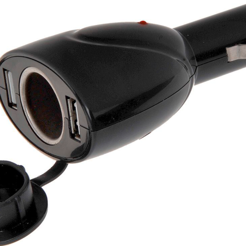IWH Doppelstecker USB  mit 12 V Dose für Zigarettenanzünder - 12 / 24 V Adapter & Kupplung