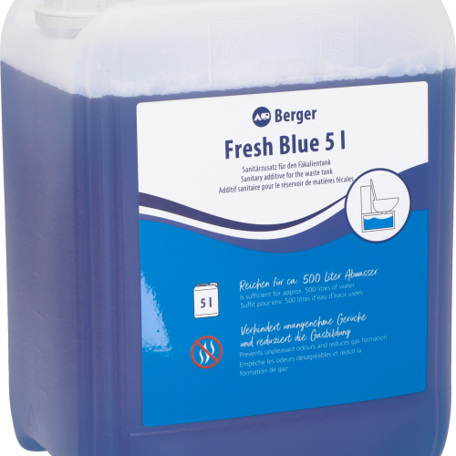 Berger Fresh Blue Sanitärflüssigkeit 5 Liter - Sanitärzusatz für den Fäkalientank - Sanitärzusätze & -flüssigkeiten