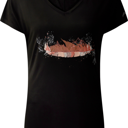 Dare2b Serene Damen T-Shirt schwarz 40 - Damenshirts, -blusen & -pullover von Dare 2b