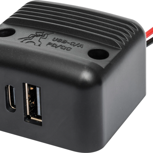 ProCar USB-C/A Doppelsteckdose mit Power Delivery und Quick Charge - 12 / 24 V Adapter & Kupplung
