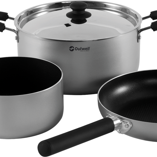 Outwell Feast Topfset L Aluminium 7 teilig - Kochgeschirr-Sets