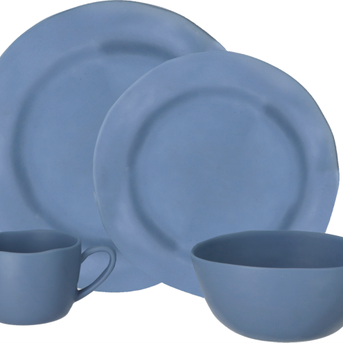 Travellife Soria Melamin Geschirr-Set 16 teilig blau - Kunststoff und Melamin Geschirr-Sets