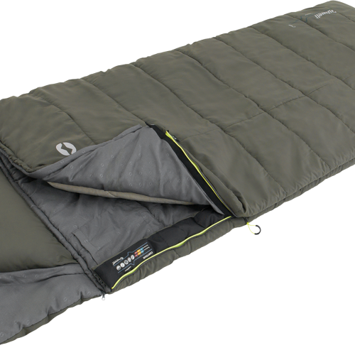 Outwell Contour dark olive Deckenschlafsack Reißverschluss rechts - Schlafsäcke
