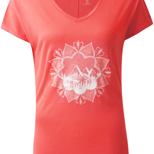 Dare2b Serene Damen T-Shirt melon 38 - Damenshirts, -blusen & -pullover von Dare 2b