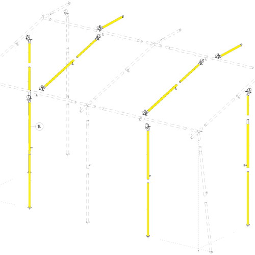 Walker Safety Set Zusätzliches Stahlgestänge für Vorzelt Maxi 380 - Zelt-Gestänge & Zubehör