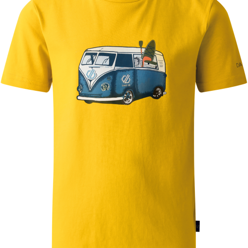 Dare2b Trailblazer II Kinder T-Shirt gelb 140 - Kinder T-Shirts & -hemden von Dare 2b