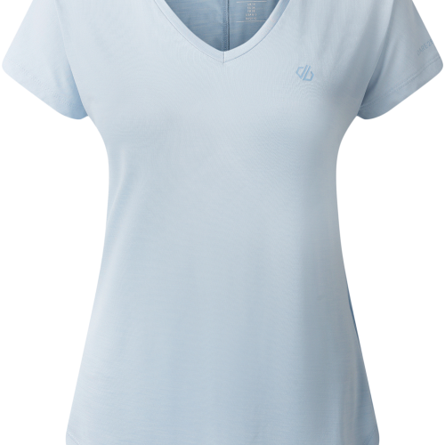 Dare2b Vigilant Tee Damenshirt hellblau 40 - Damenshirts, -blusen & -pullover von Dare 2b