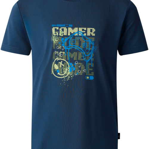 Dare2b Amuse II Kinder T-Shirt blau 128 - Kinder T-Shirts & -hemden von Dare 2b
