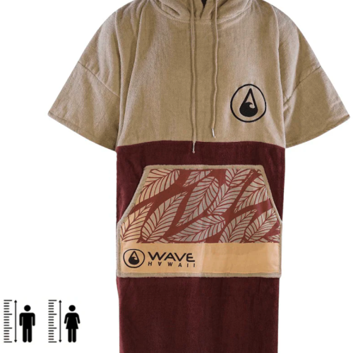 Wave Hawaii Leevs Poncho L dunkelbraun L - Damenjacken