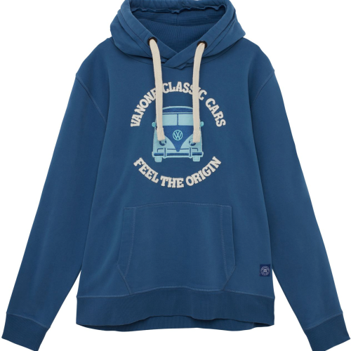 Van One Bulli Freundschaft Unisex Hoodie blau M - Damenshirts, -blusen & -pullover von Van One Classic Cars