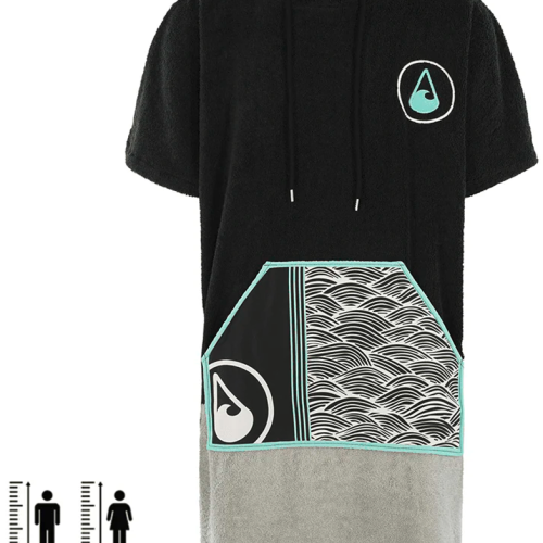Wave Hawaii Moledo Poncho XL schwarz XL - Damenjacken