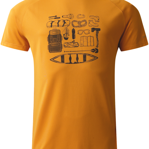 Dare2b Tech II Herren T-Shirt gelb L - Herrenshirts, -hemden & -pullover von Dare 2b