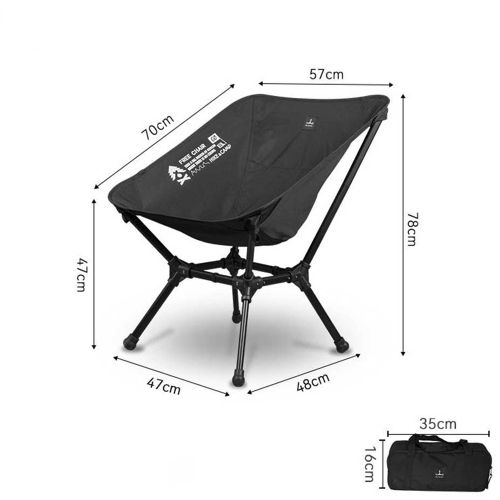 BusBoxx Defthike faltbarer Campingstuhl Free Chair Schwarz - Faltstühle