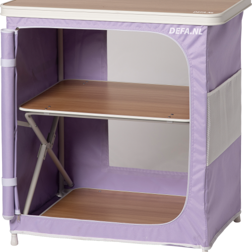 DEFA Campingschrank Beachy 80 x 48 x 80 cm pastellviolett - Faltschränke