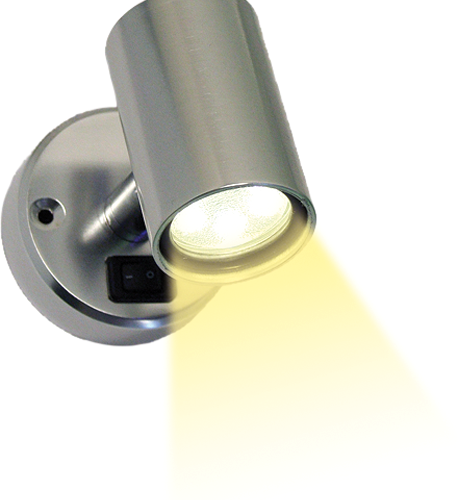 Frilight Lampe Aufbauspot MiniTube 18 SMD mit Kippschalter - LED Campingleuchten