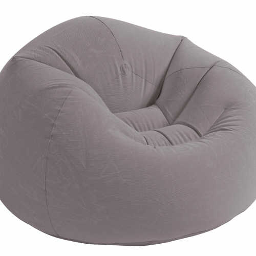 Intex BeanlessBag aufblasbarer Sessel 114 x 114 x 71 cm grau - Relaxsessel