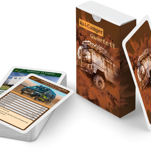 Dolde Medien Quartettspiel 4 x 4 Camper Quartett - Spielsachen