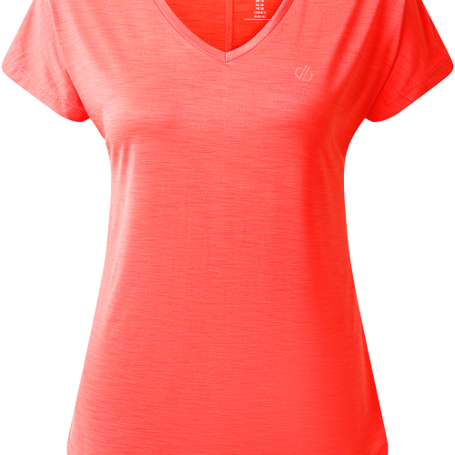 Dare2b Vigilant Tee Damenshirt melon 48 - Damenshirts, -blusen & -pullover von Dare 2b