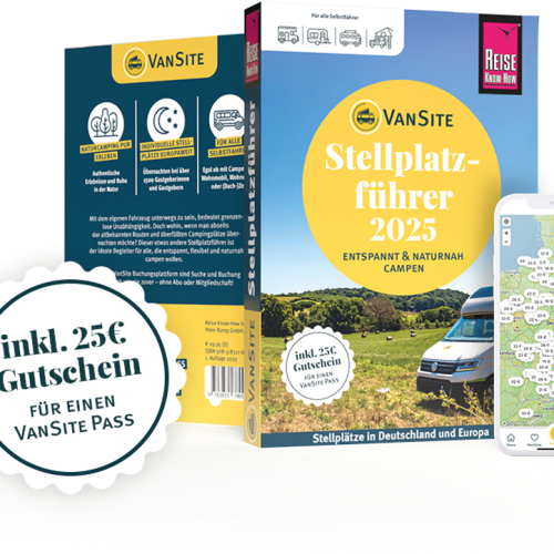 VanSite Stellplatzführer 2025 – Naturnahe Stellplätze in Deutschland und Europa – mit 25€ Gutschein! - Campingführer von Reise Know-How
